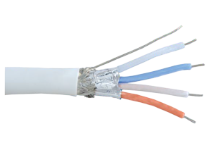 2 Pair 24 AWG Overall Foil & Braid Shielded Cable for EIA RS-232/422